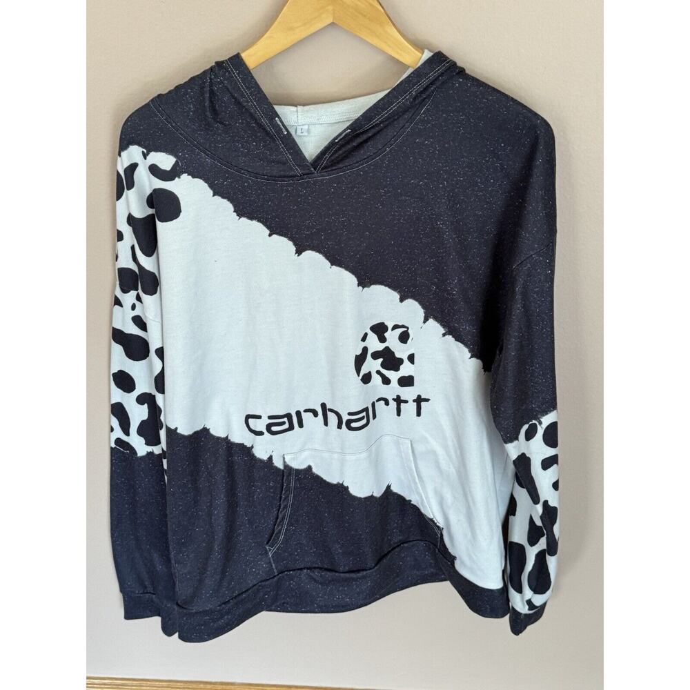 Carhartt Black & White Hoodie Large